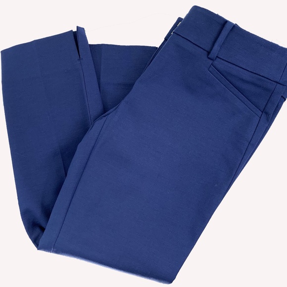 Ann Taylor Blue Cropped Dress Pant - Picture 1 of 4